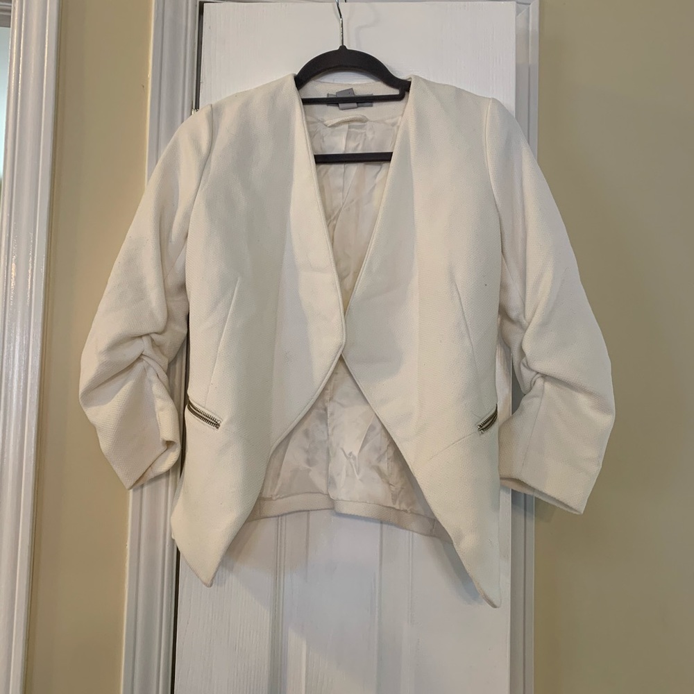 White H&M size 4 blazer